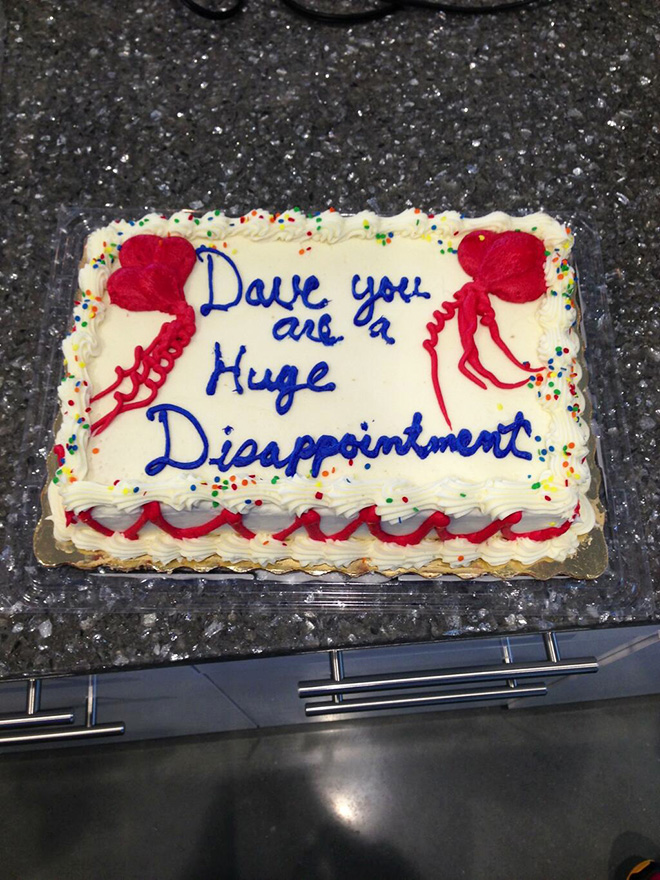  Why not say it with a delicious cake?