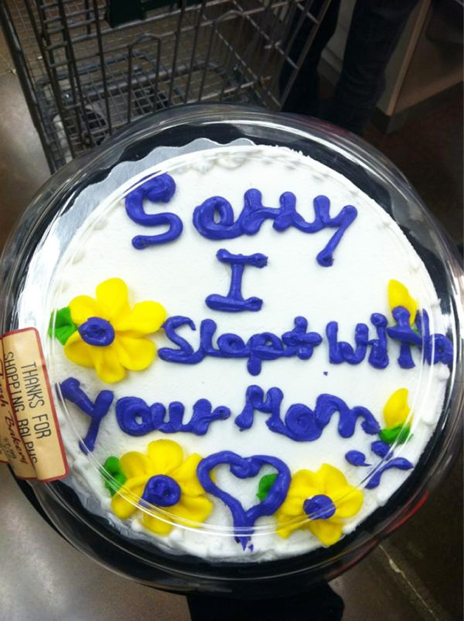  Why not say it with a delicious cake?