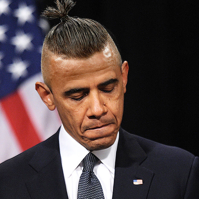He look great with a man bun!