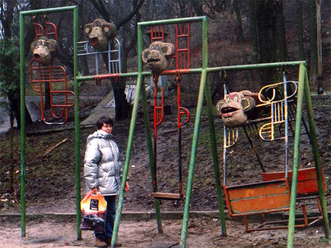 Creepy Russian playground from hell.