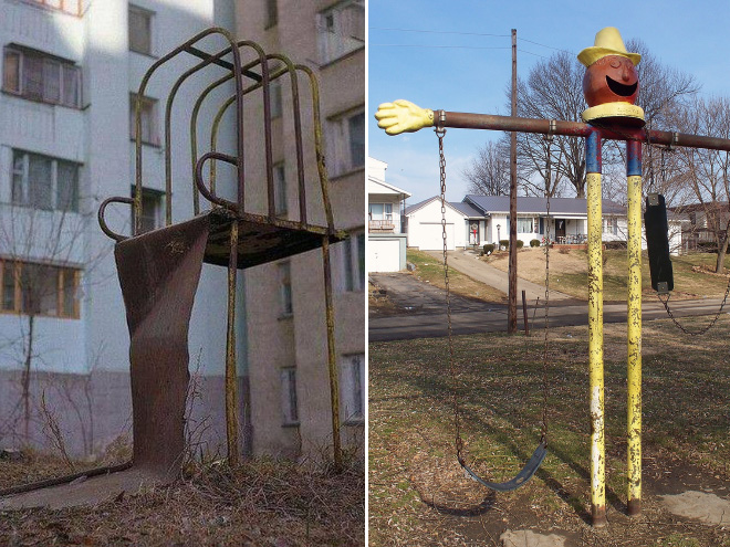 Creepy Russian playground from hell.