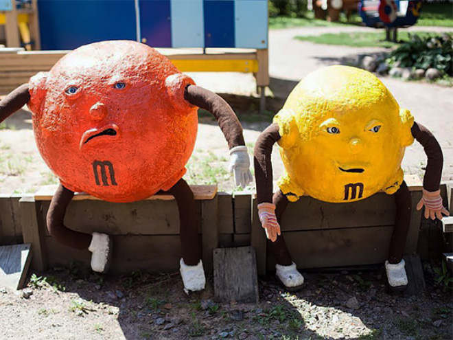 Creepy Russian playground from hell.