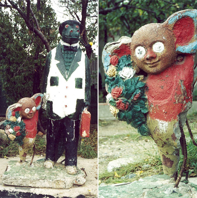 Creepy Russian playground from hell.