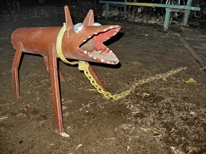 Creepy Russian playground from hell.