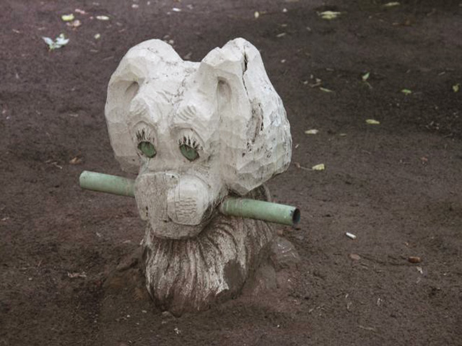 Creepy Russian playground from hell.