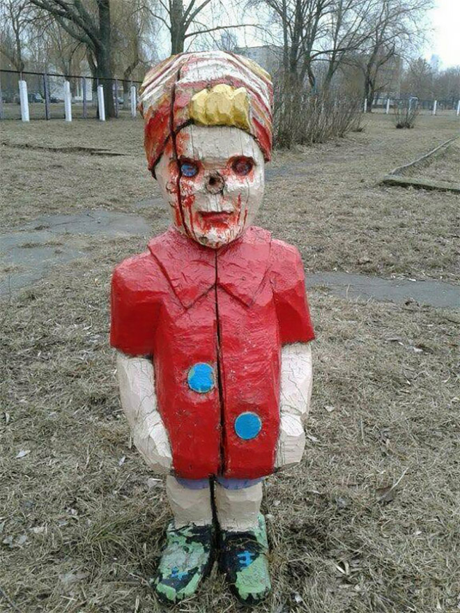 Creepy Russian playground from hell.