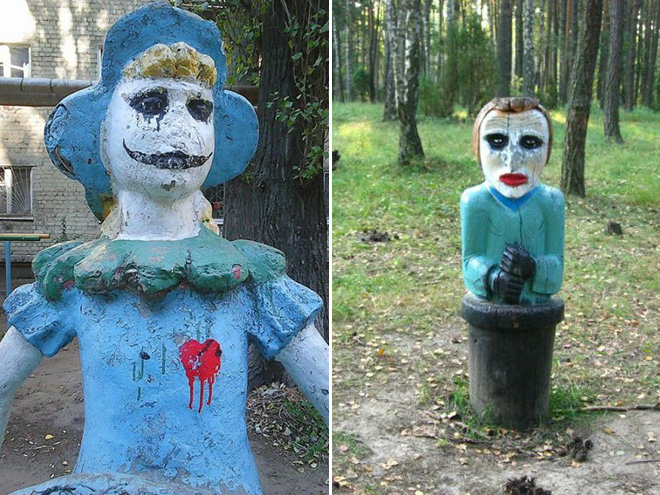 Creepy Russian playground from hell.