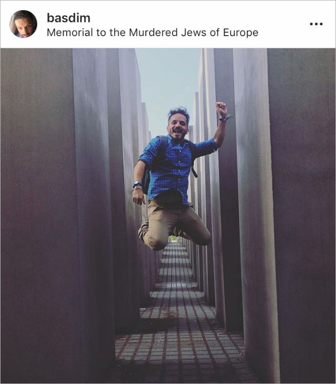 When selfie generation visits Holocaust Memorial in Berlin...