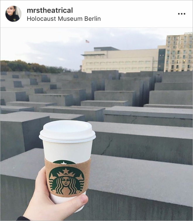 When selfie generation visits Holocaust Memorial in Berlin...