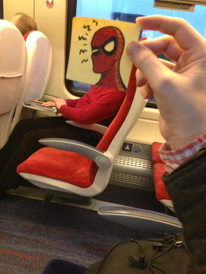 Great way to pass time on the train.