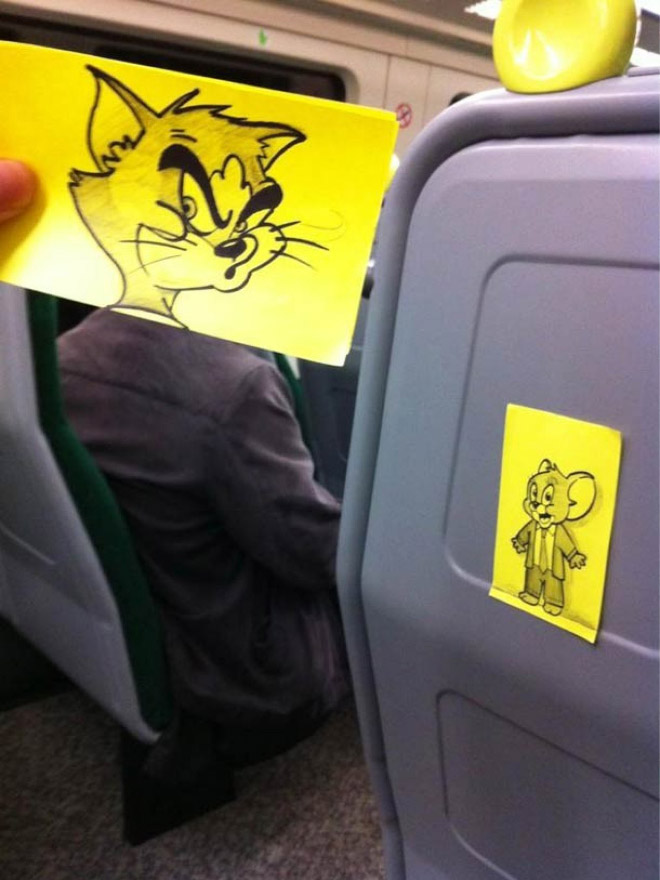 Great way to pass time on the train.