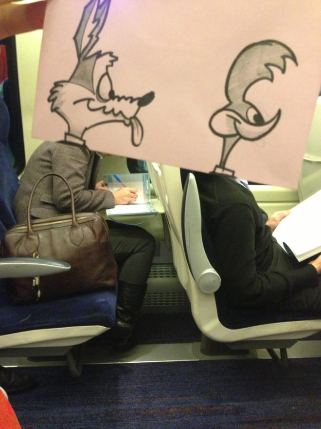 Great way to pass time on the train.