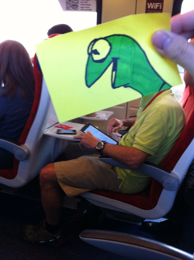 Great way to pass time on the train.