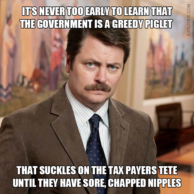 Brilliant Ron Swanson quote.