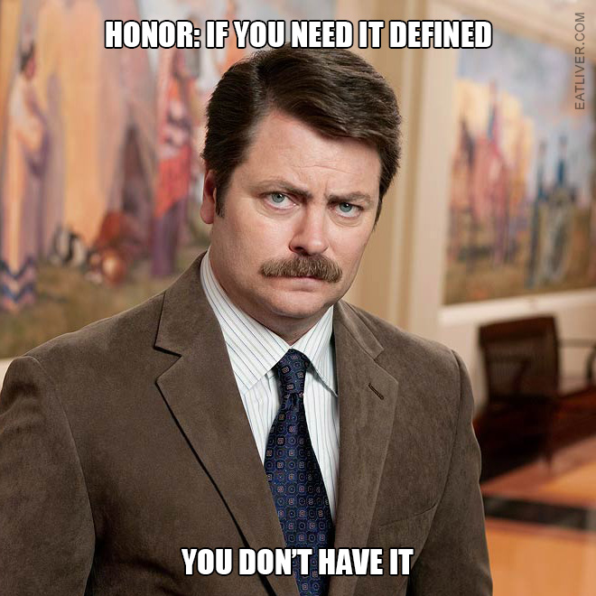 Brilliant Ron Swanson quote.