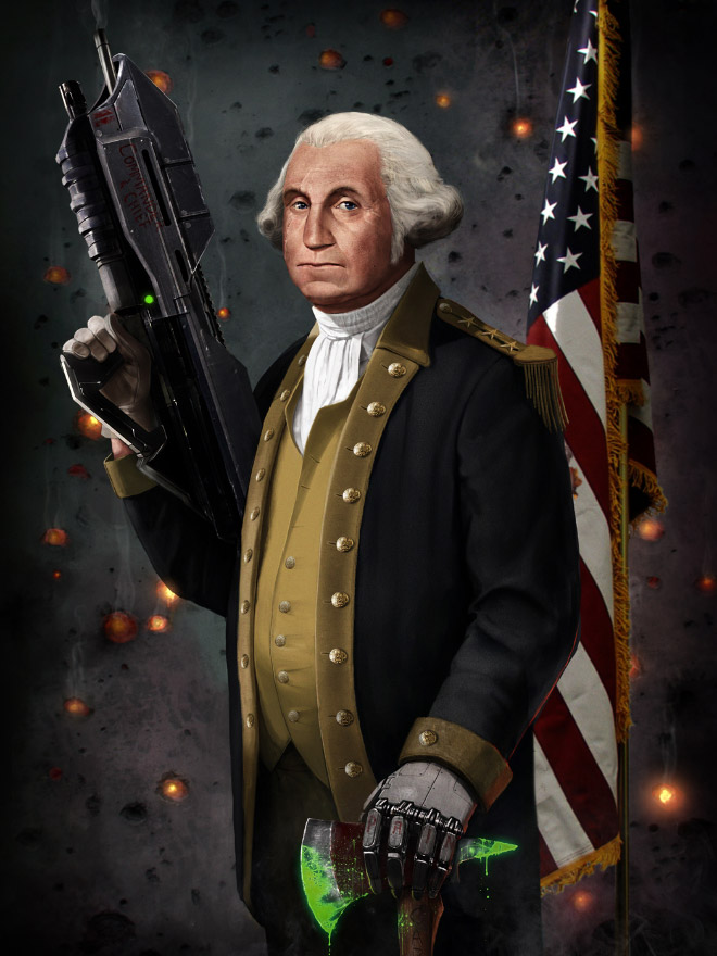 Badass patriotic portrait.