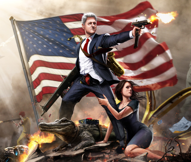 Badass patriotic portrait.