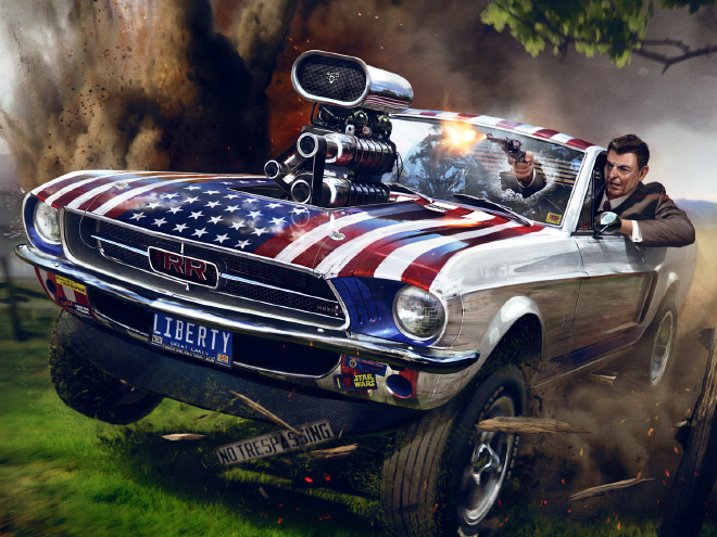 Badass patriotic portrait.