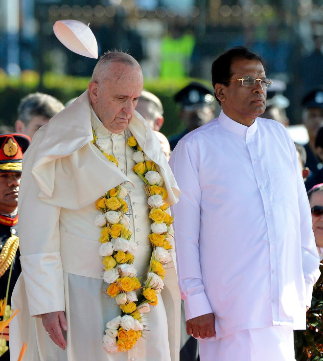 Pope vs. wind.