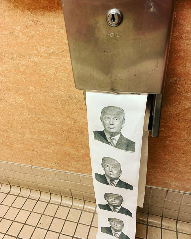 Trump toilet paper.