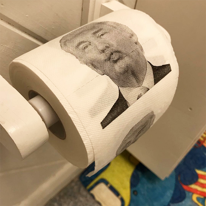 Trump toilet paper.