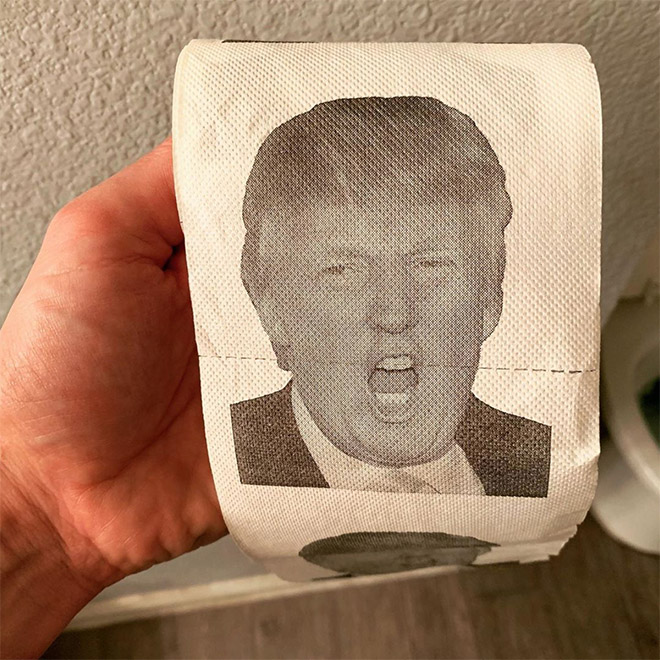 Trump toilet paper.