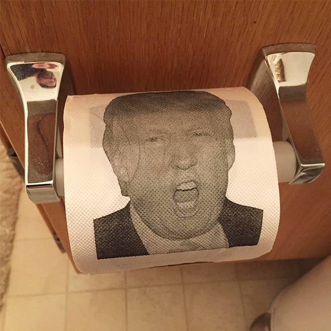 Trump toilet paper.