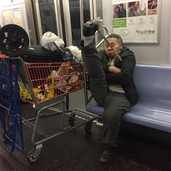 The things you see on subway...