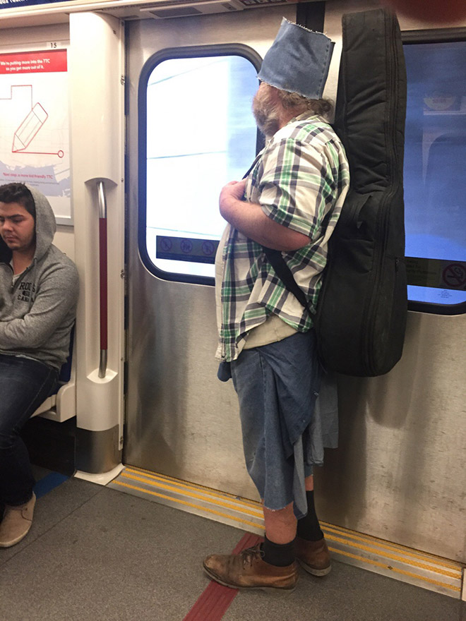 The things you see on subway...