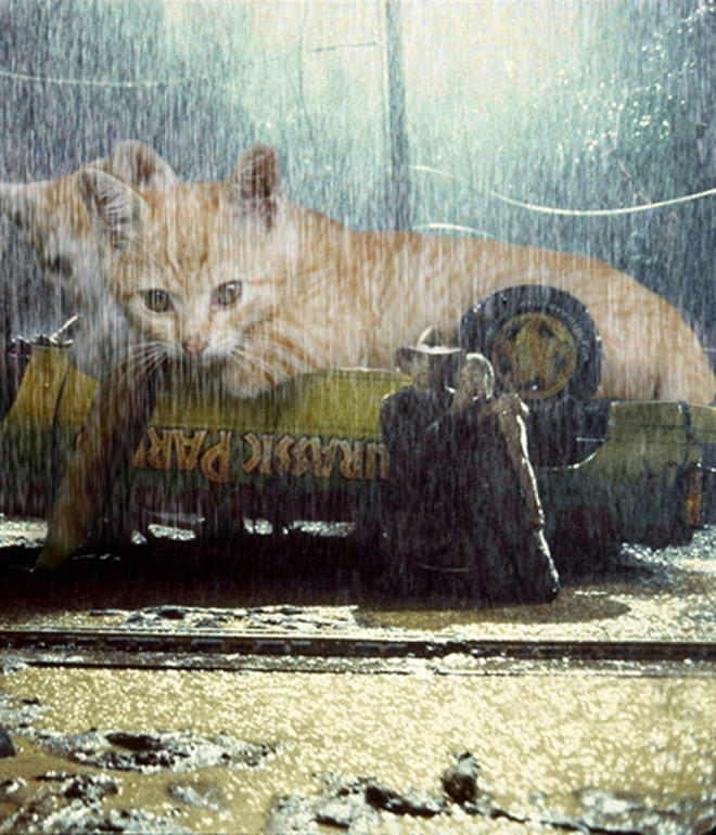 Jurassic Park improved by replacing dinosaurs with cats.