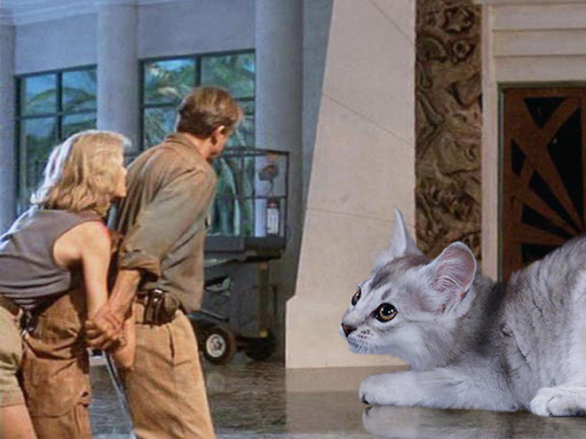 Jurassic Park improved by replacing dinosaurs with cats.