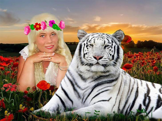Typical Russian social network profile picture.
