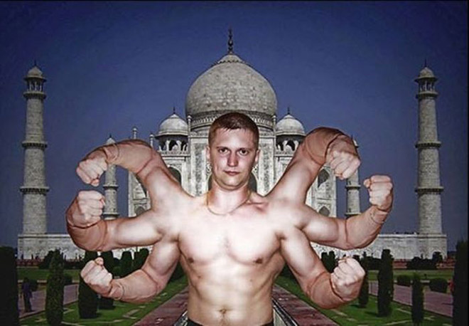 Typical Russian social network profile picture.