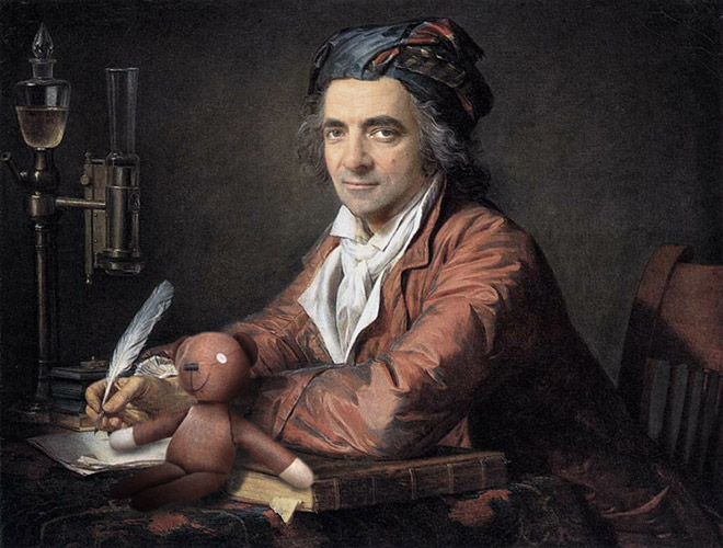 Everything is better with Mr. Bean. Even classic paintings.