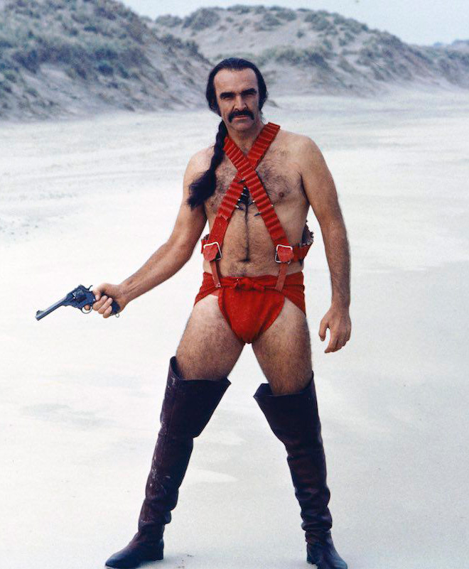 Screenshot from a Zardoz movie.