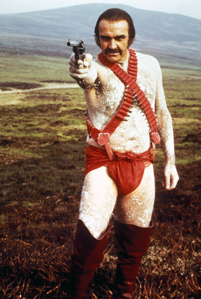 Screenshot from a Zardoz movie.