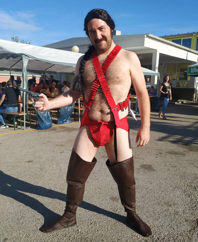 Zardoz cosplay.