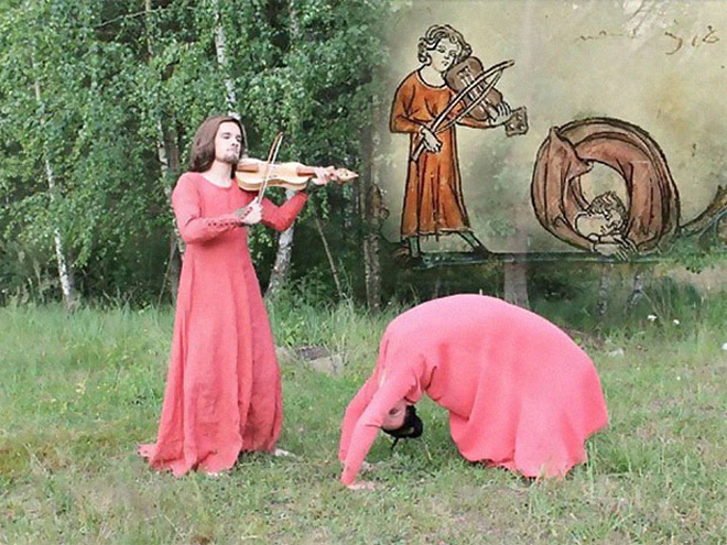 Funny medieval art recreation.