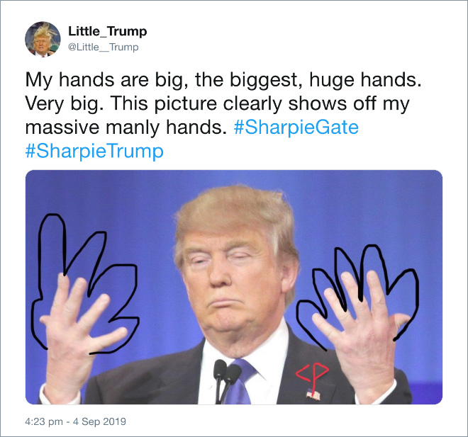 Trump thinks he can fix anything with a sharpie.