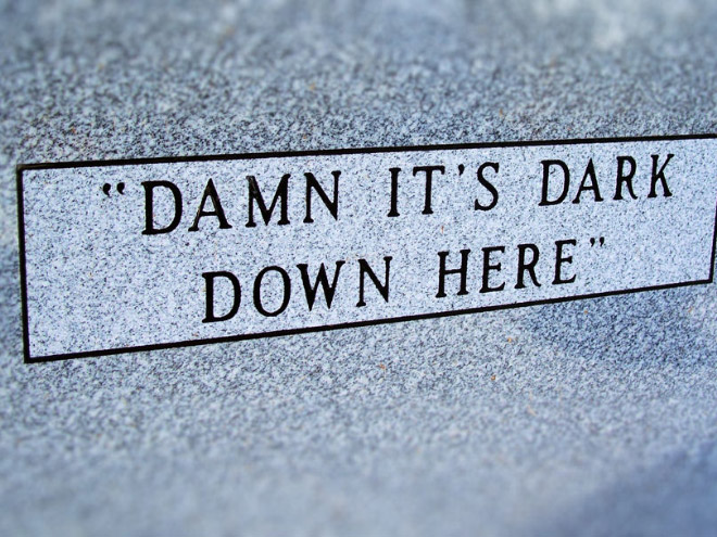 Clever gravestone.