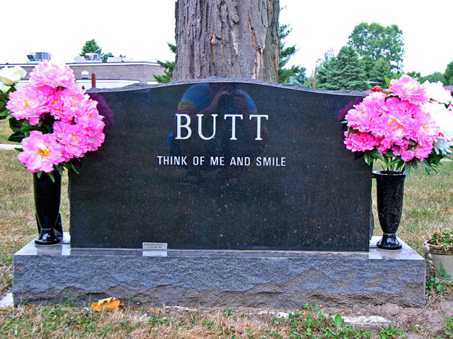 Clever gravestone.