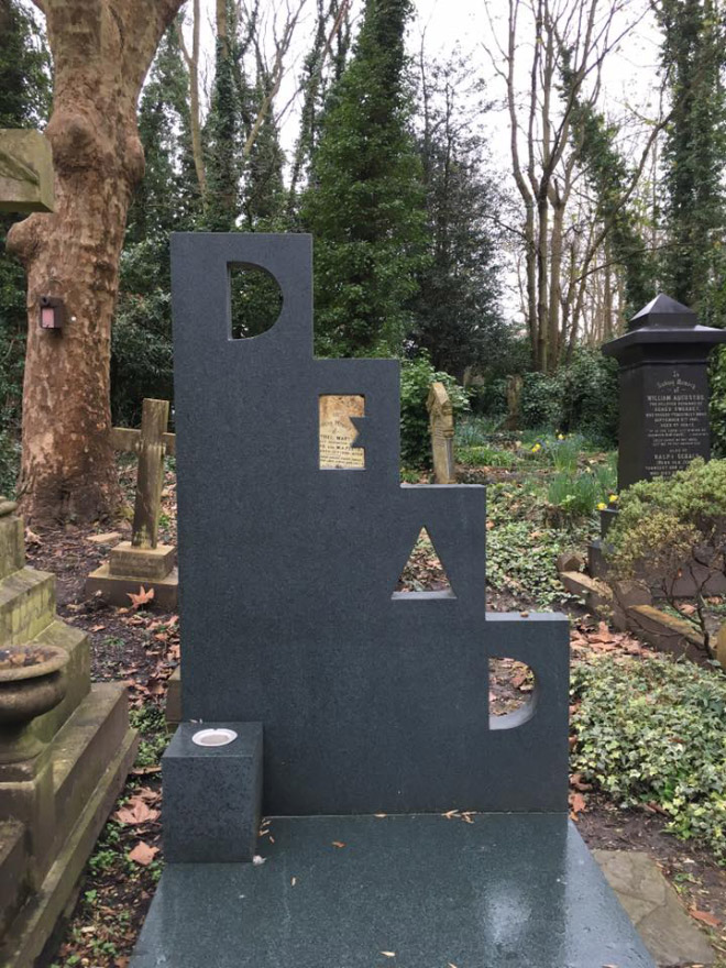 Clever gravestone.