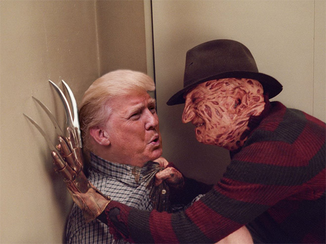 If Trump starred in a classic Hollywood horror movie...
