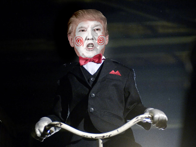 If Trump starred in a classic Hollywood horror movie...