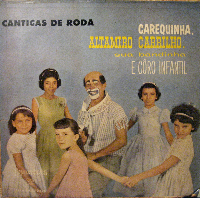 Creepy vintage clown album cover.