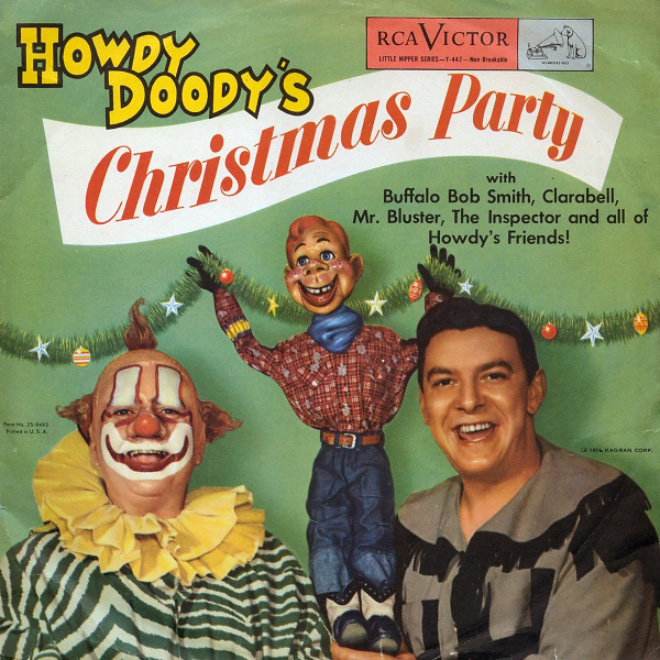 Creepy vintage clown album cover.