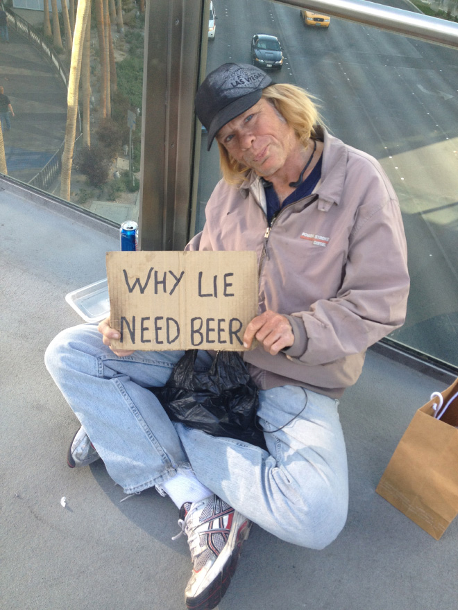 we think of homelessness, this gallery features a group of funny homeless p...