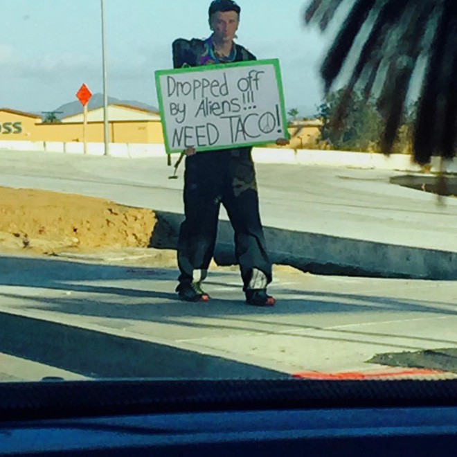 Hilarious homeless sign.