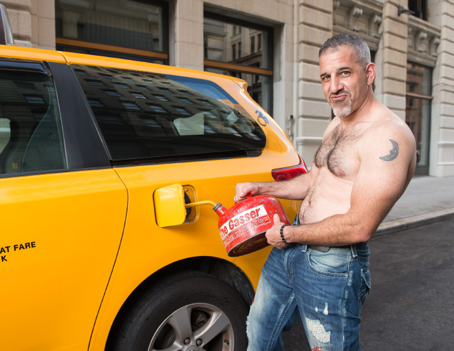 A page from NYC taxi drivers calendar.