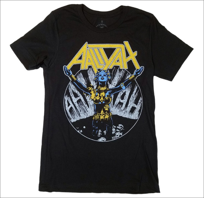 Metal t-shirt for a pop star? Why not.